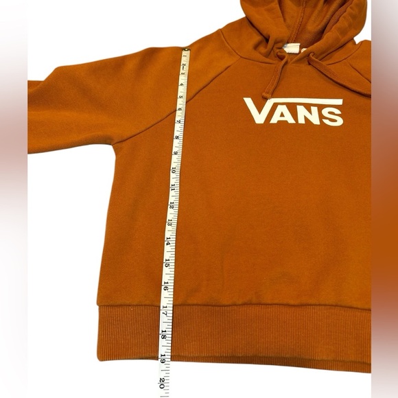 Vans Flying V Boxy Crop Hoodie Orange Size XS - Picture 7 of 10